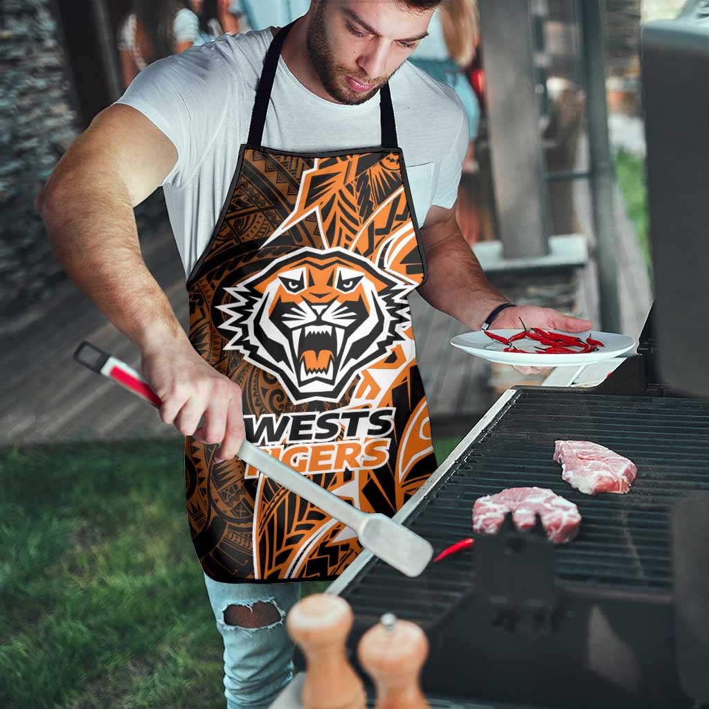 Wests Tigers Apron Polynesian Tribal Tattoo Pacific Sport Art