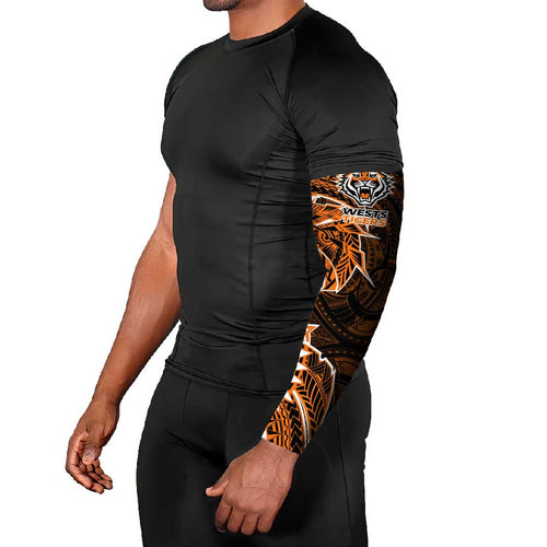Wests Tigers Arm Sleeves Polynesian Tribal Tattoo Pacific Sport Art