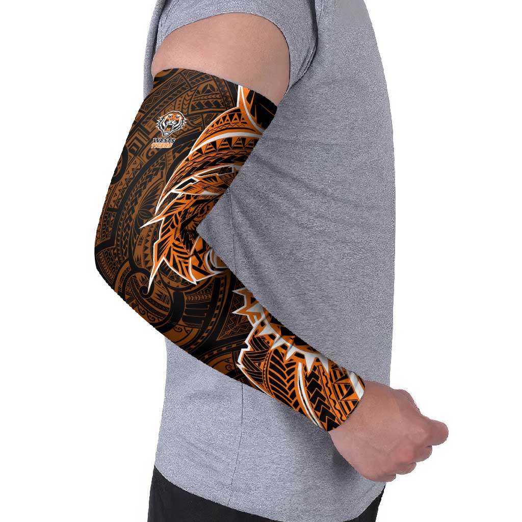 Wests Tigers Arm Sleeves Polynesian Tribal Tattoo Pacific Sport Art