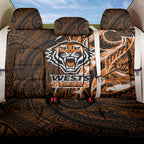 Wests Tigers Back Car Seat Cover Polynesian Tribal Tattoo Pacific Sport Art
