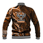 Wests Tigers Baseball Jacket Polynesian Tribal Tattoo Pacific Sport Art