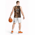 Wests Tigers Basketball Jersey Polynesian Tribal Tattoo Pacific Sport Art