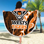 Wests Tigers Beach Blanket Polynesian Tribal Tattoo Pacific Sport Art