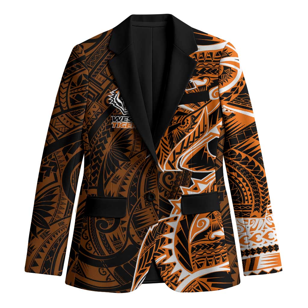 Wests Tigers Blazer Polynesian Tribal Tattoo Pacific Sport Art