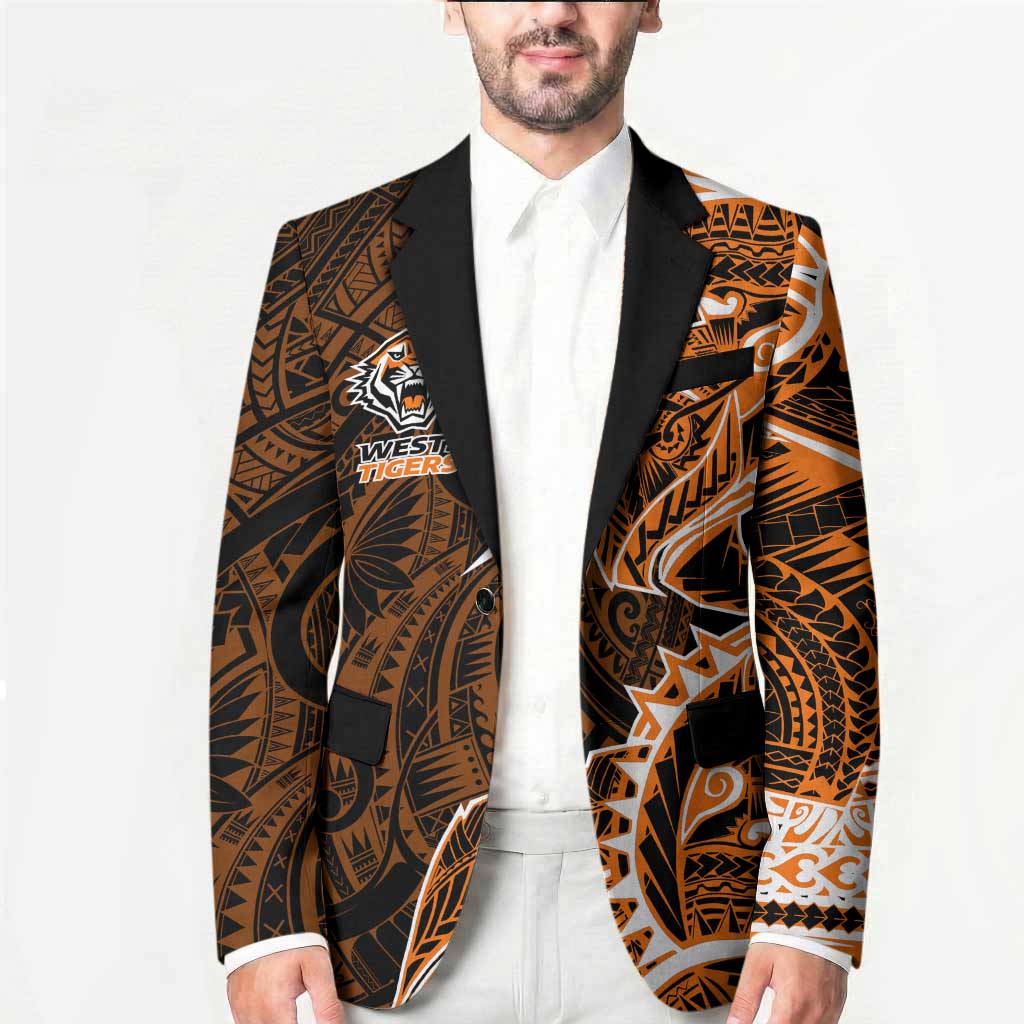Wests Tigers Blazer Polynesian Tribal Tattoo Pacific Sport Art