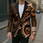 Wests Tigers Blazer Polynesian Tribal Tattoo Pacific Sport Art