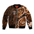 Wests Tigers Bomber Jacket Polynesian Tribal Tattoo Pacific Sport Art