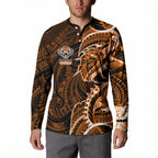 Wests Tigers Button Sweatshirt Polynesian Tribal Tattoo Pacific Sport Art
