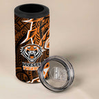 Wests Tigers 4 in 1 Can Cooler Tumbler Polynesian Tribal Tattoo Pacific Sport Art