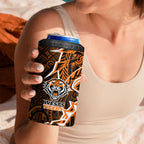 Wests Tigers 4 in 1 Can Cooler Tumbler Polynesian Tribal Tattoo Pacific Sport Art