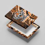 Wests Tigers Canvas Wall Art Polynesian Tribal Tattoo Pacific Sport Art