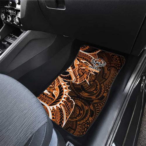 Wests Tigers Car Mats Polynesian Tribal Tattoo Pacific Sport Art