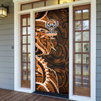 Wests Tigers Door Cover Polynesian Tribal Tattoo Pacific Sport Art