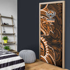 Wests Tigers Door Cover Polynesian Tribal Tattoo Pacific Sport Art