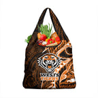 Wests Tigers Grocery Bag Polynesian Tribal Tattoo Pacific Sport Art