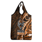 Wests Tigers Grocery Bag Polynesian Tribal Tattoo Pacific Sport Art