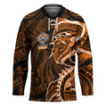 Wests Tigers Hockey Jersey Polynesian Tribal Tattoo Pacific Sport Art