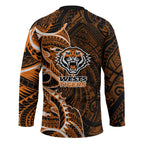 Wests Tigers Hockey Jersey Polynesian Tribal Tattoo Pacific Sport Art