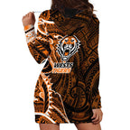 Wests Tigers Hoodie Dress Polynesian Tribal Tattoo Pacific Sport Art