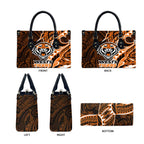 Wests Tigers Leather Bag Polynesian Tribal Tattoo Pacific Sport Art