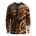 Wests Tigers Long Sleeve Shirt Polynesian Tribal Tattoo Pacific Sport Art