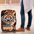Wests Tigers Luggage Cover Polynesian Tribal Tattoo Pacific Sport Art