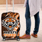 Wests Tigers Luggage Cover Polynesian Tribal Tattoo Pacific Sport Art