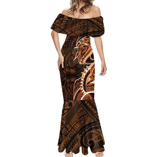 Wests Tigers Mermaid Dress Polynesian Tribal Tattoo Pacific Sport Art