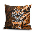 Wests Tigers Pillow Cover Polynesian Tribal Tattoo Pacific Sport Art