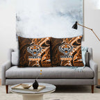 Wests Tigers Pillow Cover Polynesian Tribal Tattoo Pacific Sport Art