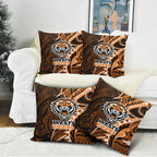 Wests Tigers Pillow Cover Polynesian Tribal Tattoo Pacific Sport Art