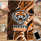 Wests Tigers Puzzle Polynesian Tribal Tattoo Pacific Sport Art