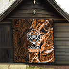 Wests Tigers Quilt Polynesian Tribal Tattoo Pacific Sport Art