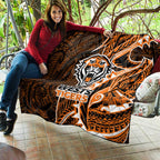 Wests Tigers Quilt Polynesian Tribal Tattoo Pacific Sport Art