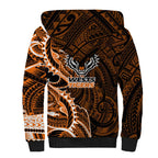 Wests Tigers Sherpa Hoodie Polynesian Tribal Tattoo Pacific Sport Art