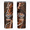 Wests Tigers Skinny Tumbler Polynesian Tribal Tattoo Pacific Sport Art
