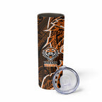 Wests Tigers Skinny Tumbler Polynesian Tribal Tattoo Pacific Sport Art
