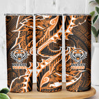 Wests Tigers Skinny Tumbler Polynesian Tribal Tattoo Pacific Sport Art