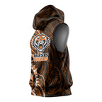 Wests Tigers Sleeveless Hoodie Polynesian Tribal Tattoo Pacific Sport Art