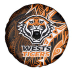 Wests Tigers Spare Tire Cover Polynesian Tribal Tattoo Pacific Sport Art