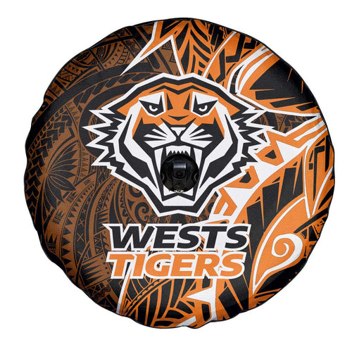 Wests Tigers Spare Tire Cover Polynesian Tribal Tattoo Pacific Sport Art