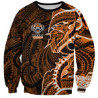 Wests Tigers Sweatshirt Polynesian Tribal Tattoo Pacific Sport Art