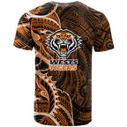 Wests Tigers T Shirt Polynesian Tribal Tattoo Pacific Sport Art