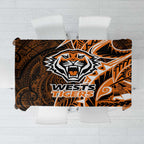 Wests Tigers Tablecloth Polynesian Tribal Tattoo Pacific Sport Art