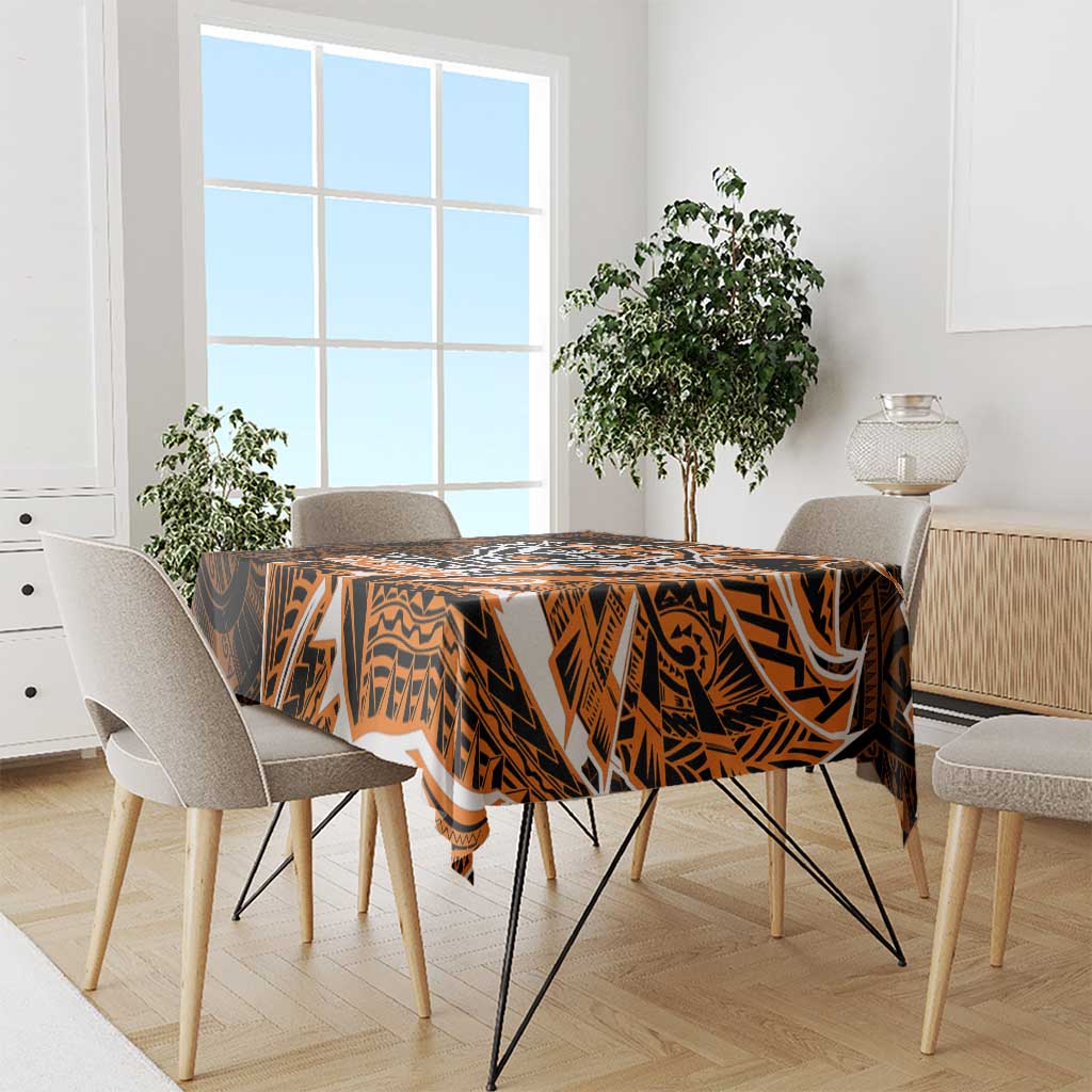 Wests Tigers Tablecloth Polynesian Tribal Tattoo Pacific Sport Art