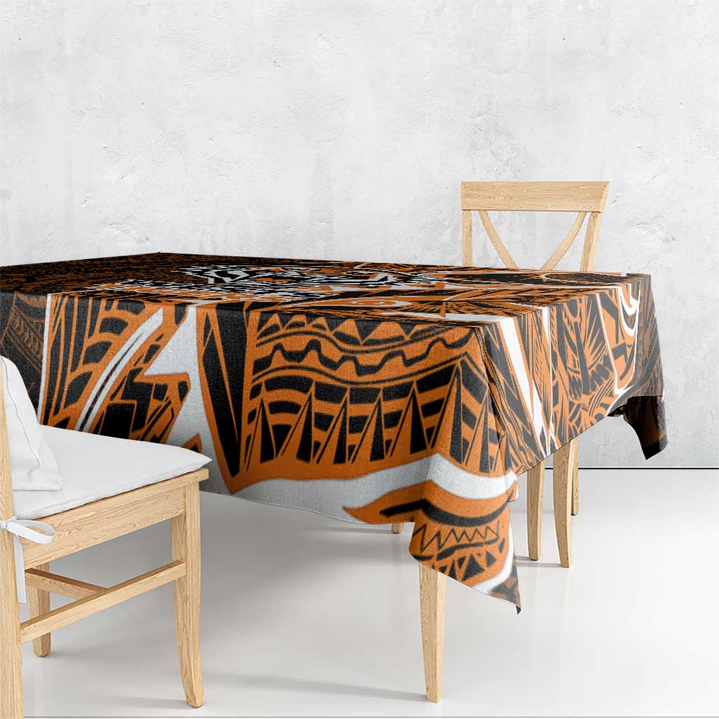 Wests Tigers Tablecloth Polynesian Tribal Tattoo Pacific Sport Art