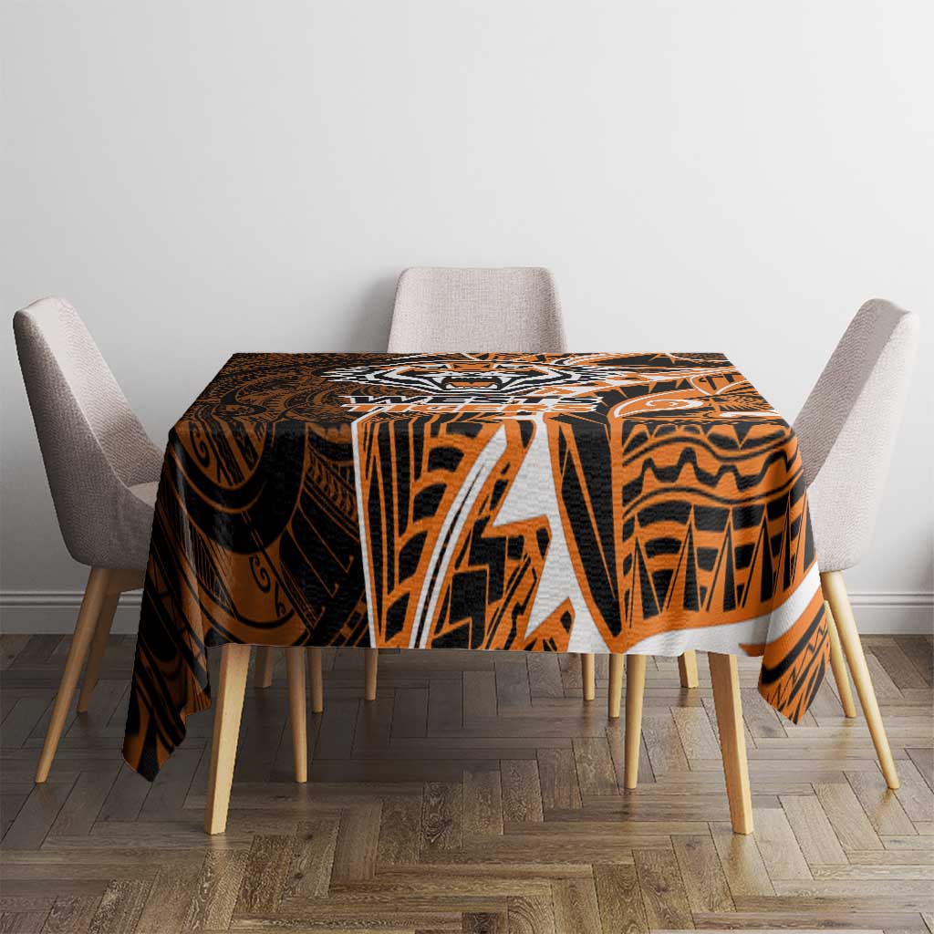 Wests Tigers Tablecloth Polynesian Tribal Tattoo Pacific Sport Art