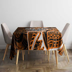 Wests Tigers Tablecloth Polynesian Tribal Tattoo Pacific Sport Art