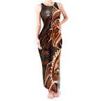 Wests Tigers Tank Maxi Dress Polynesian Tribal Tattoo Pacific Sport Art