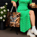 Wests Tigers Tote Bag Polynesian Tribal Tattoo Pacific Sport Art